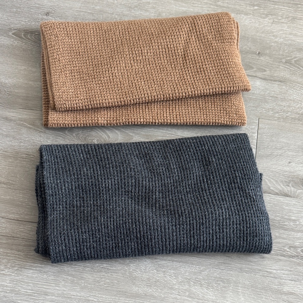 Jcrew Waffle Infinity Scarves (2!!)